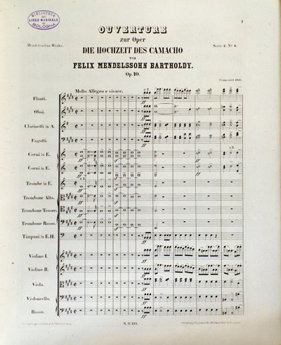 Felix Mendelssohn (lito) tarafından "Camacho