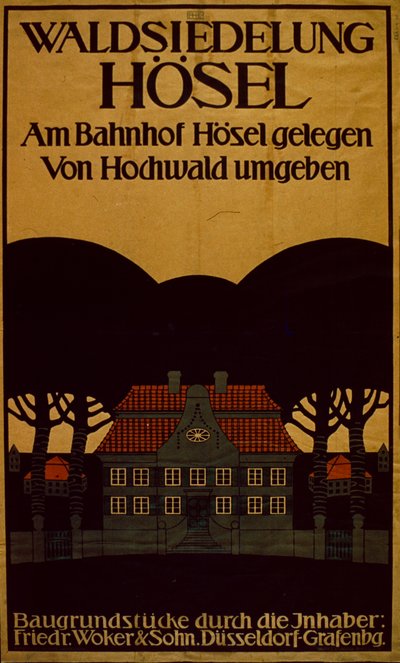 Waldsiedlung Otel Reklamı Almanca, c.1890 (poster) by School German