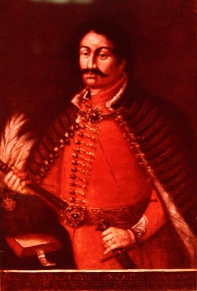 Balassa Balint (1554-94) (renkli taş) by School Hungarian