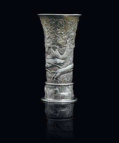 Beher, Transilvanya, c.1650 (koli yaldızlı gümüş) by School Hungarian
