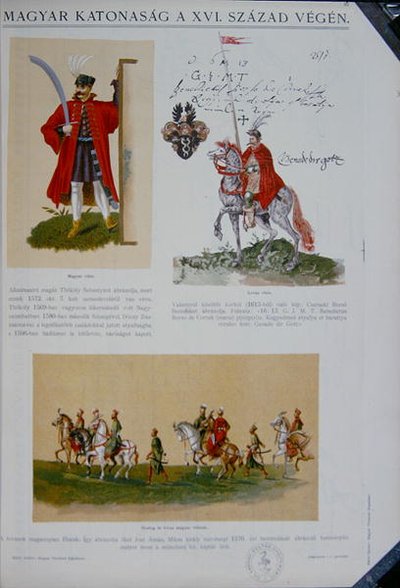 16. yüzyılın sonlarında Macar askerleri (renkli taş) by School Hungarian