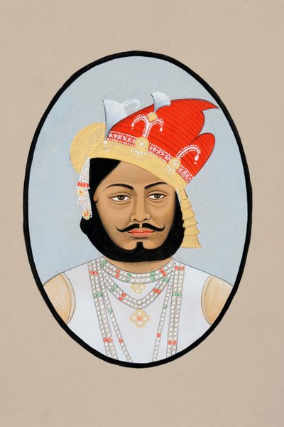 Bairi Sal Jaisalmer#39;in Minyatür Tablosu by School Indian