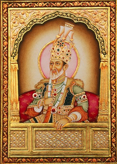 Babür Minyatür Resmi Bahadur Şah Zafar by School Indian