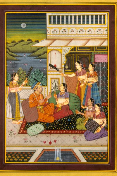 Babür Minyatürleri, Aşk Sahneleri, Hindistan by School Indian