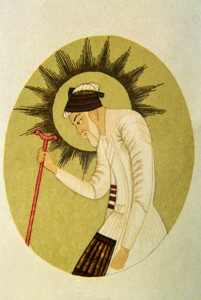 Babür İmparatoru Aurangzeb#39;in portresi, Hindistan by School Indian