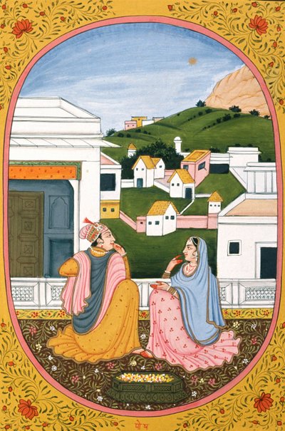 Bir Hindu Ayı için Yıl Takvimi Resmi ve Boyaması Paush, Hindistan by School Indian