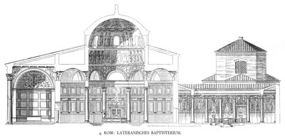 Lateran Vaftizhanesinin Planları (lito) by School Italian