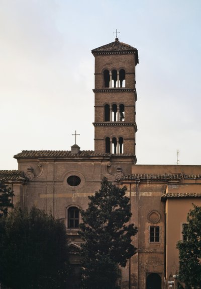Aziz Sisto vecchio kilisesinin görünümü, 5-12. yüzyıl by School Italian