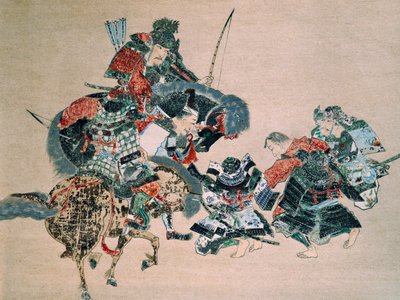 Moğollarla Mücadele (kağıt üzerine sulu boya) by School Japanese