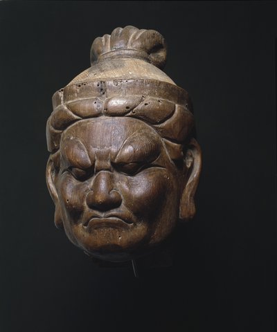 Göksel Kralın Başı, Lokapala, Geç Heian Dönemi (ahşap) by Japanese School