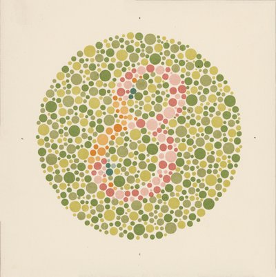 Renk körlüğünü tespit etmek için Ishihara renk testi. (renkli taş) by School Japanese