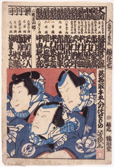 Kaomise Baskı (renkli gravür) by School Japanese
