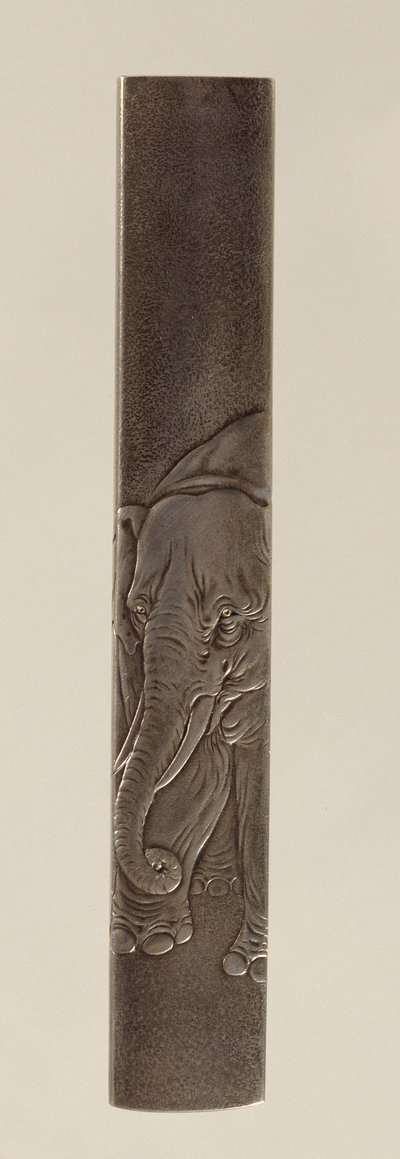 Kılıç Yerleştirme, Edo dönemi 1615-1868 (işlemeli bronz) (ters için bkz. 142625) by Japanese School