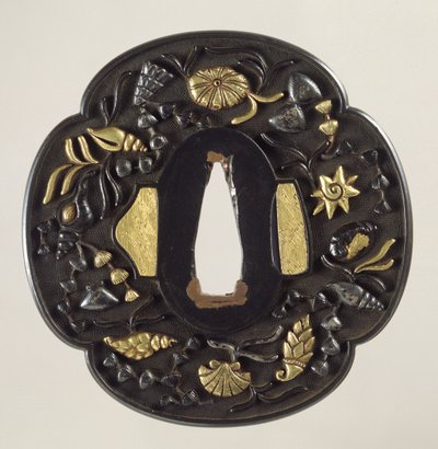 'Tsuba' Kılıç Muhafızı, Edo dönemi 1615-1868, Japonca (kakma bronz) by Japanese School