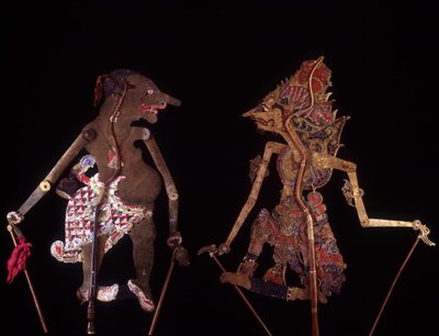 Wayang Kulit. Java Kuklaları. Jean François Hubert Koleksiyonu. Paris by School Javanese