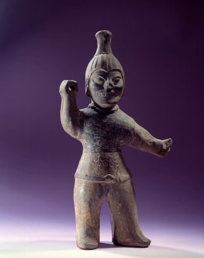 Art coreen: şeytan kovucu heykelcik. Üç Krallık Dönemi (MÖ 57-MS 668). Paris, Cernuschi Müzesi by School Korean