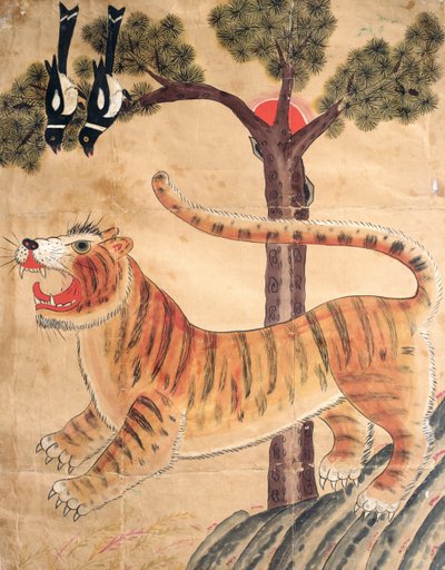 Seonangsin (kağıt üzerine doğal pigment) by School Korean