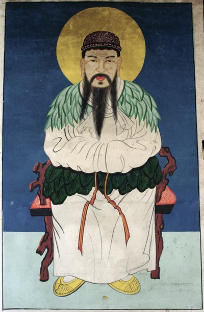 İnsan Tanrı Dangun (kağıt üzerine doğal pigment) by School Korean