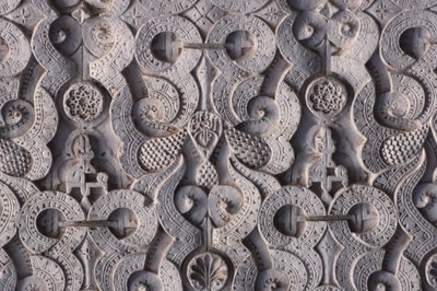 1565 yılında Saadianlar tarafından inşa edilen bir duvarın detayı (sıva) by School Moroccan