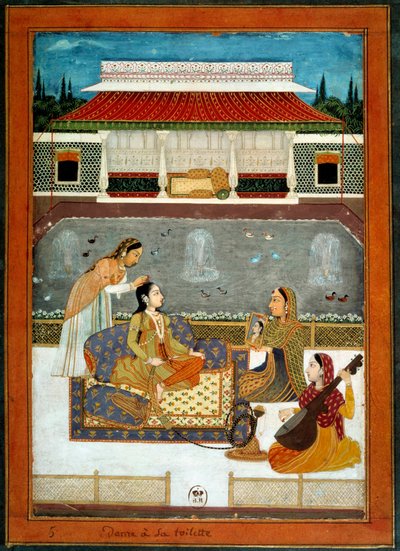Hintli bir prensesin minyatür tuvaleti 1740