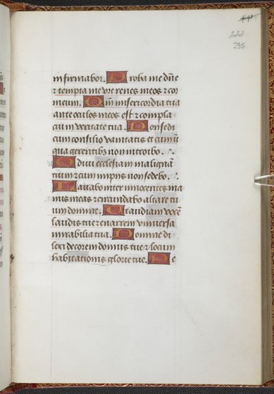 Kings 9, f.235r, Book of Hours, Sarum Kullanımı (#39;Anne Boleyn#39;s Book of Hours#39;) (parşömen) by School Netherlandish