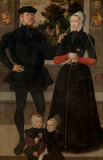 Bir Ailenin Portresi by School Netherlandish
