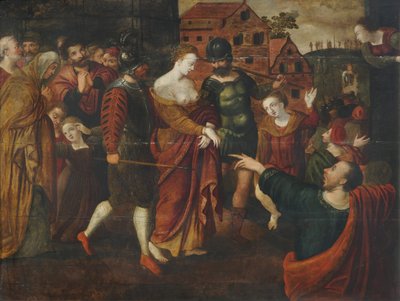 Aziz Agatha (panelde yağ) by School Netherlandish
