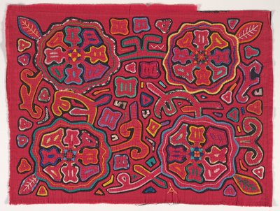 Gömlek paneli (mola), Kuna Halkı, San Blas Adaları, 1950'ler (aplikeli pamuk) by School Panamanian