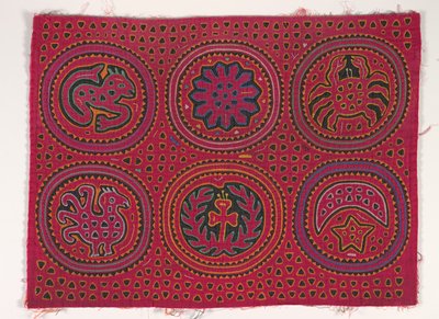 Gömlek paneli (mola), Kuna Halkı, San Blas Adaları, 1950'ler (aplikeli pamuk) by School Panamanian