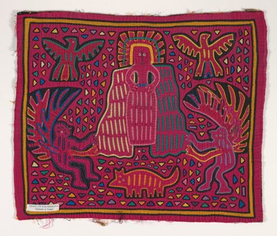Gömlek paneli (mola), Kuna Halkı, San Blas Adaları, 1950'ler (aplikeli pamuk) by School Panamanian