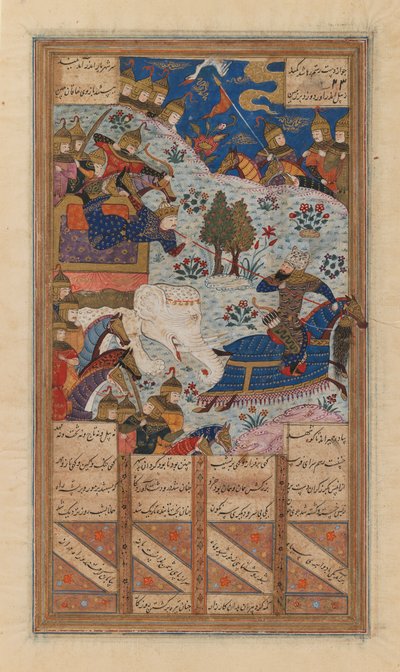Rustum Lassoes the Khagan of China, Firdevsi