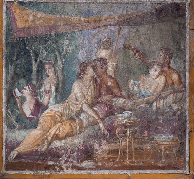 Ziyafet sahnesi, Pompeii by School Roman