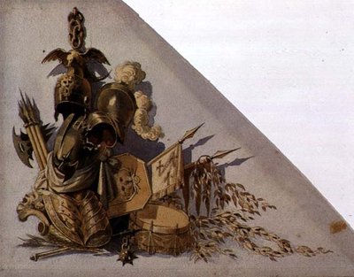 Neo-Klasik Silah Kupaları: Avrupa, c.1825 (kağıt üzerine suluboya) by School Russian