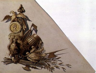 Neo-Klasik Silah Kupaları, Rusya, c.1825 (kağıt üzerine suluboya) by School Russian