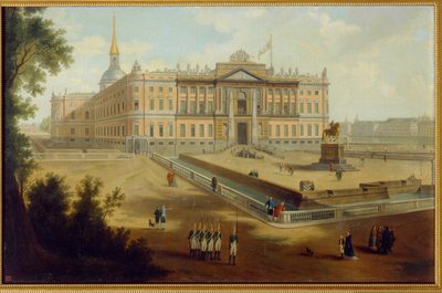 Vue du palais Michel a Saint Petersburg (St Petersburg