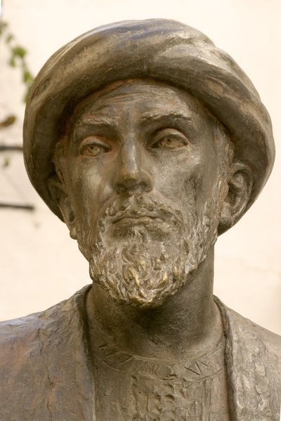 Musa Maimonides'in başı (1135-1204) (bronz) (237390 detayı) by School Spanish