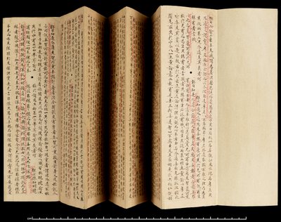 Laṅkāvatāra Sūtra yorumlu, 800-850 (kağıt üzerine mürekkep) by School Tibetan