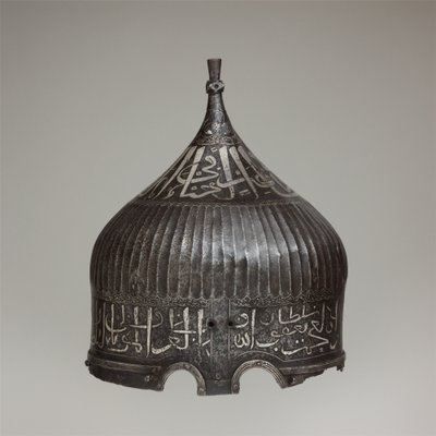 Türban Kask, c.1478–90 (çelik, demir, gümüş) by School Turkish