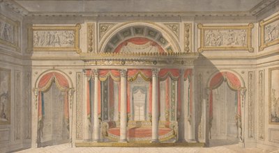 Yatak Odası Tasarımı, 1785-1838. by School of Charles Percier