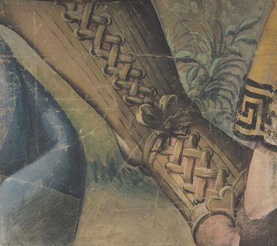 Bir Goblen Karikatür Parçası: Bir Buskin, Perdelik ve Bitkide Ayak, 1500-1550. by School of Raphael.