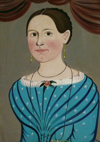 Mavi Elbiseli Kadın, c. 1840. by School of William Matthew Prior