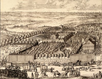 Moskova'da Alman Mahallesi Nemetskaya sloboda sol kısım, 1705 by Schoonebeek