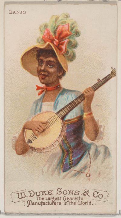 Banjo, Duke marka sigaralar için Musical Instruments N82 serisinden, 1888., 1888. by Schumacher and Ettlinger