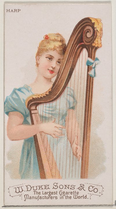 Arp, Duke marka sigaralar için Musical Instruments N82 serisinden, 1888., 1888. by Schumacher and Ettlinger