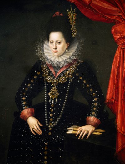 Lorraine'li Elisabeth'in Portresi, Bavyera Düşesi Eşi by Scipione (1550 98) Pulzone