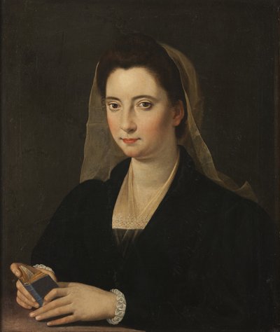 Lucrezia Cenci adında genç bayan by Scipione Pulzone