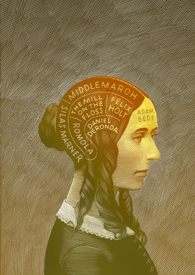 George Eliot, 2013 (karalama tahtası, dijital olarak renklendirilmiş) by Scott McKowen
