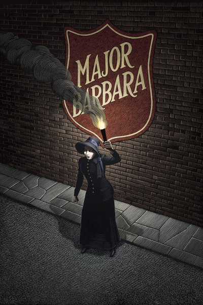Major Barbara, 2001 (karalama tahtası, dijital olarak renklendirilmiş) by Scott McKowen