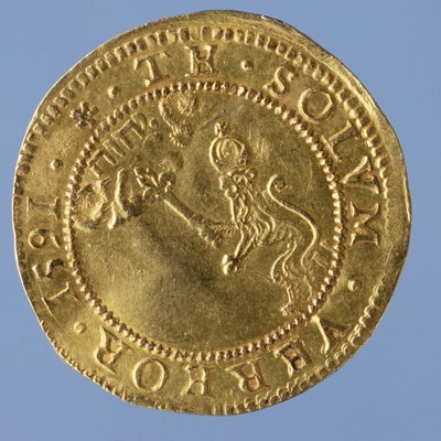 4 pound İskoç (şapka) James I, Edinburgh nane, 1591 (ters) (altın) (ön yüz için bkz. 58855) by Scottish School