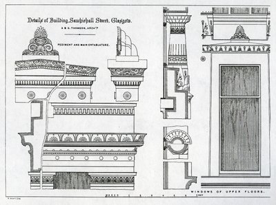 Alexander Greek Thomson tarafından tasarlanan Grecian Chambers